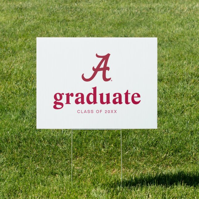 University of Alabama Graduation Sign (Insitu)