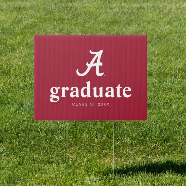 University of Alabama Graduation Sign (Insitu)