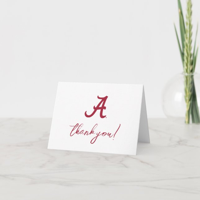 University of Alabama Graduation Thank You Card (Front)