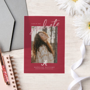 University of Alabama Graduation Vellum Invitations
