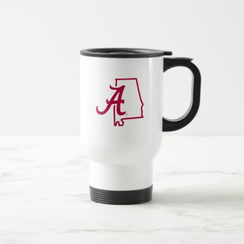 University of Alabama _ Vintage State Logo Travel Mug