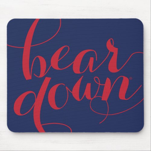 University of Arizona  Bear Down Script Mouse Pad