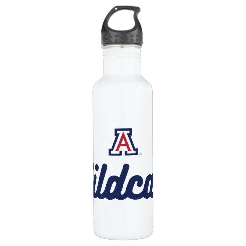 University Of Arizona  Script Logo Water Bottle