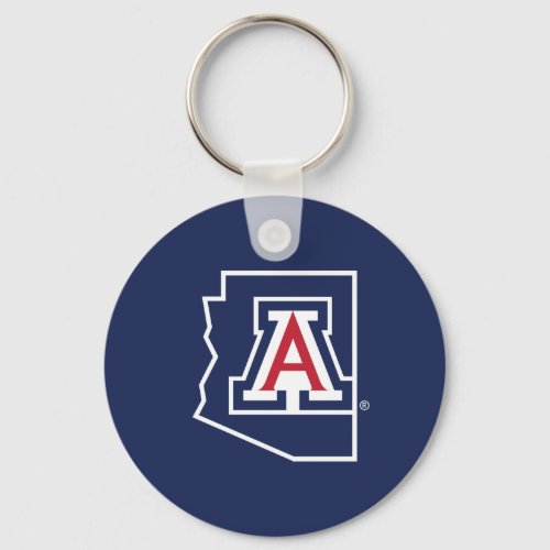 University Of Arizona  State Logo Keychain