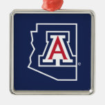 University Of Arizona | State Logo Metal Ornament