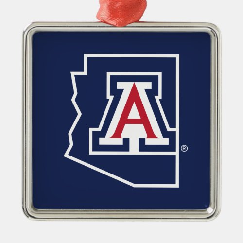 University Of Arizona  State Logo Metal Ornament