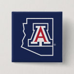 University Of Arizona | State Logo Pinback Button