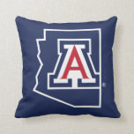 University Of Arizona | State Logo Throw Pillow