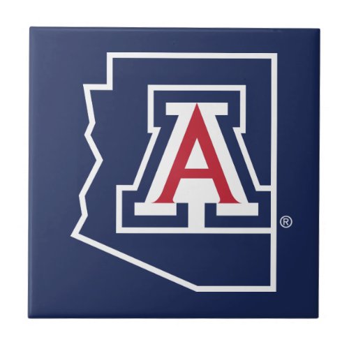 University Of Arizona  State Logo Tile