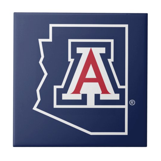 University Of Arizona | State Logo Tile | Zazzle.com