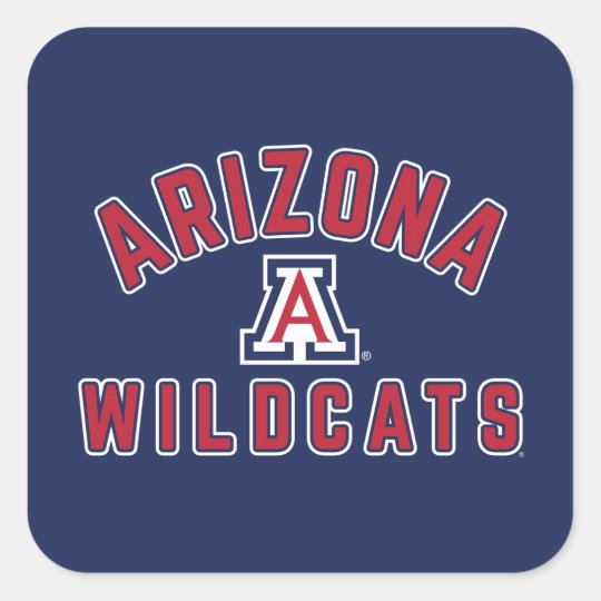 University Of Arizona | Wildcats Square Sticker | Zazzle.com