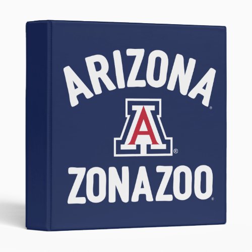 University Of Arizona  Zonazoo 3 Ring Binder