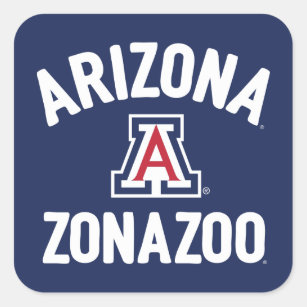 University Of Arizona   Zonazoo Square Sticker