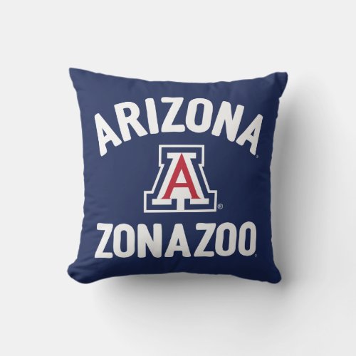 University Of Arizona  Zonazoo Throw Pillow