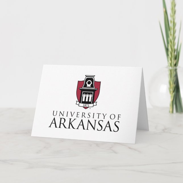 University of Arkansas Official Logo Card (Front)