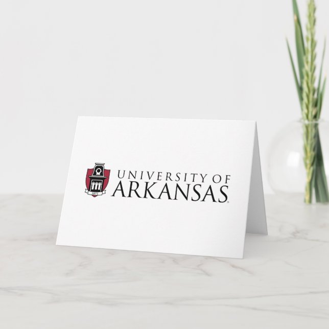 University of Arkansas Official Logo Card (Front)