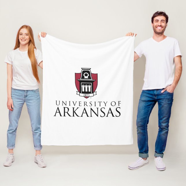 University of Arkansas Official Logo Fleece Blanket (In Situ)