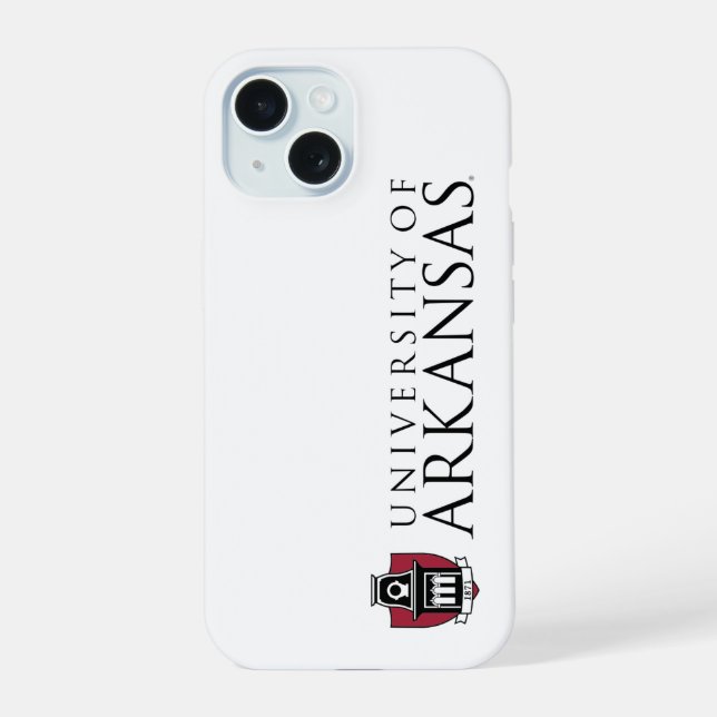 University of Arkansas Official Logo iPhone 15 Case (Back)