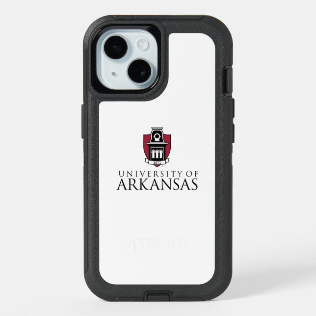 University of Arkansas Official Logo iPhone 15 Case (Back)
