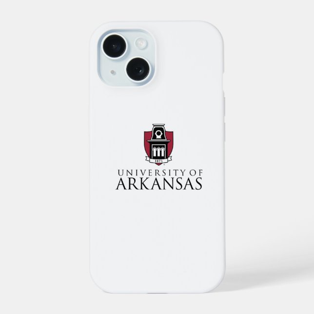 University of Arkansas Official Logo iPhone 15 Case (Back)