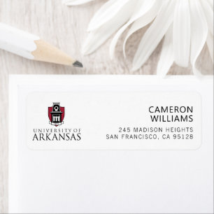 University of Arkansas Official Logo Label