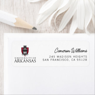 University of Arkansas Official Logo Label