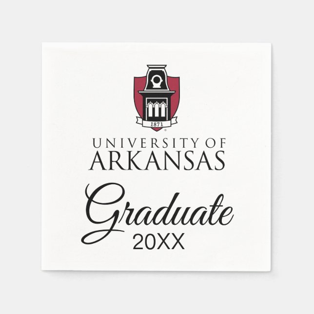 University of Arkansas Official Logo Napkins (Front)