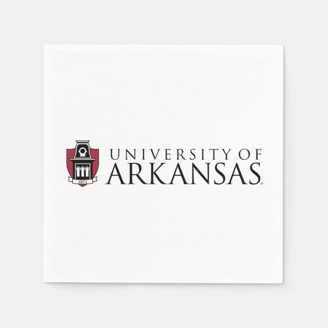University of Arkansas Official Logo Napkins (Front)