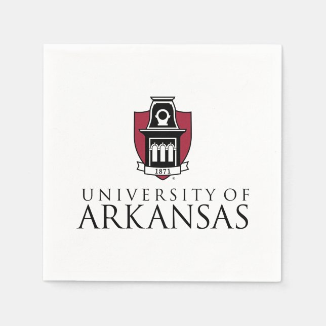 University of Arkansas Official Logo Napkins (Front)