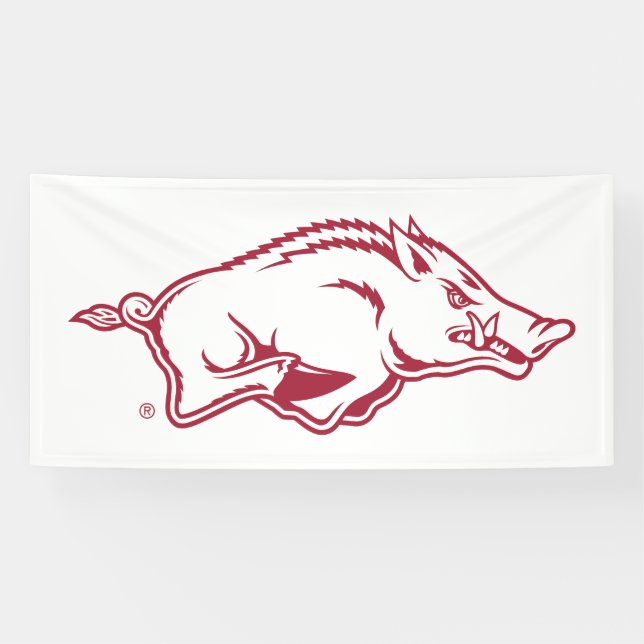 University of Arkansas Razorbacks Logo Banner (Horizontal)