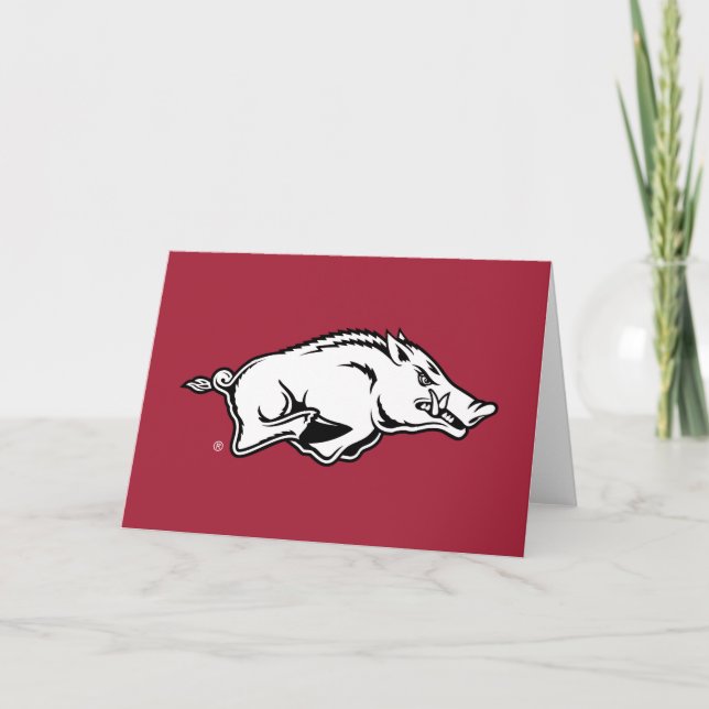 University of Arkansas Razorbacks Logo Card (Front)