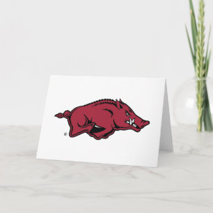 University of Arkansas Razorbacks Logo Card