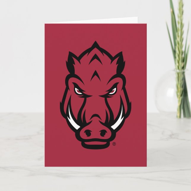 University of Arkansas Razorbacks Logo Card (Front)