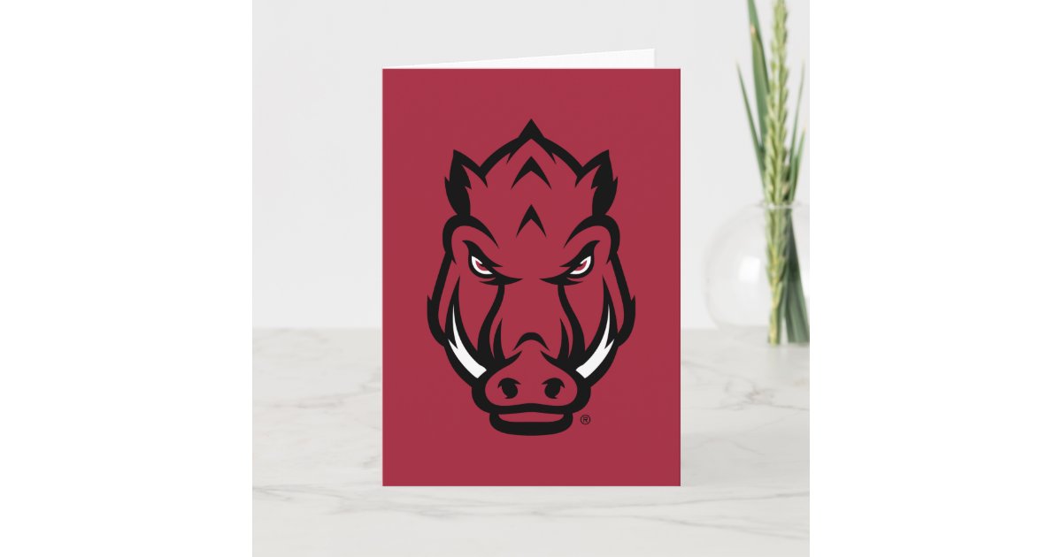 University of Arkansas Razorbacks Logo Card | Zazzle