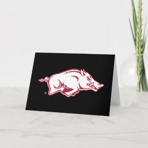 University of Arkansas Razorbacks Logo Card