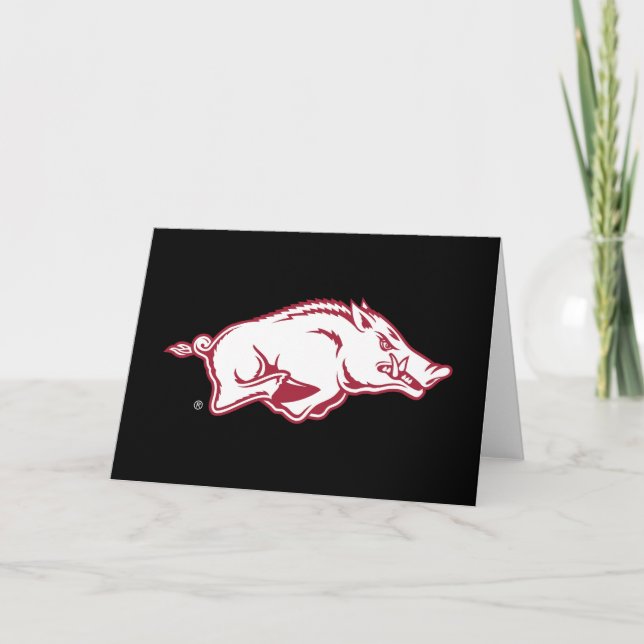 University of Arkansas Razorbacks Logo Card (Front)