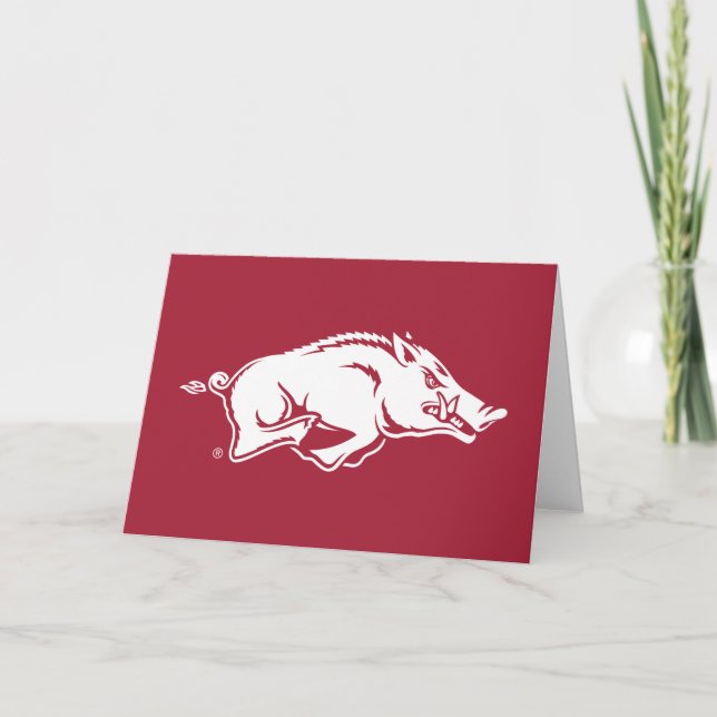 University of Arkansas Razorbacks Logo Card (Front)