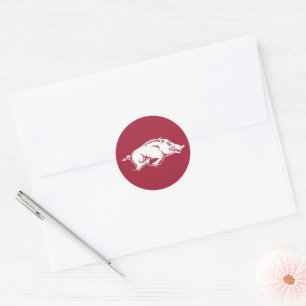 University of Arkansas Razorbacks Logo Classic Round Sticker