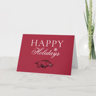 University of Arkansas Razorbacks Logo Holiday Card