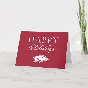 University of Arkansas Razorbacks Logo Holiday Card
