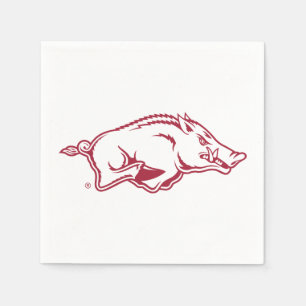 University of Arkansas Razorbacks Logo Napkins