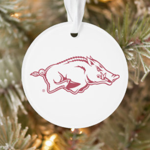 University of Arkansas Razorbacks Logo Ornament