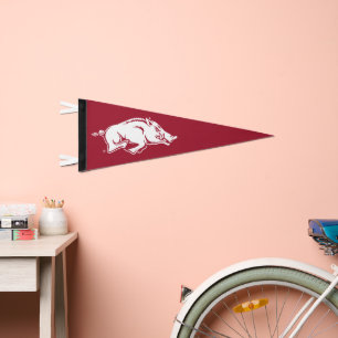 University of Arkansas Razorbacks Logo Pennant Flag