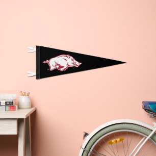 University of Arkansas Razorbacks Logo Pennant Flag