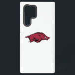 University of Arkansas Razorbacks Logo Samsung Galaxy S22 Ultra Case<br><div class="desc">The University of Arkansas Razorbacks logo showcases a fierce, charging red wild boar, symbolizing strength, aggression, and determination. The wild boar's tusks are prominently featured, enhancing its intimidating presence. The logo is primarily crimson, outlined with black for bold contrast, embodying the team's fighting spirit. The sleek, muscular form of the...</div>