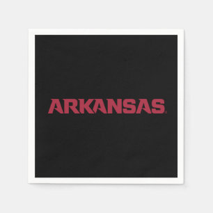 University of Arkansas Wordmark Logo Napkins