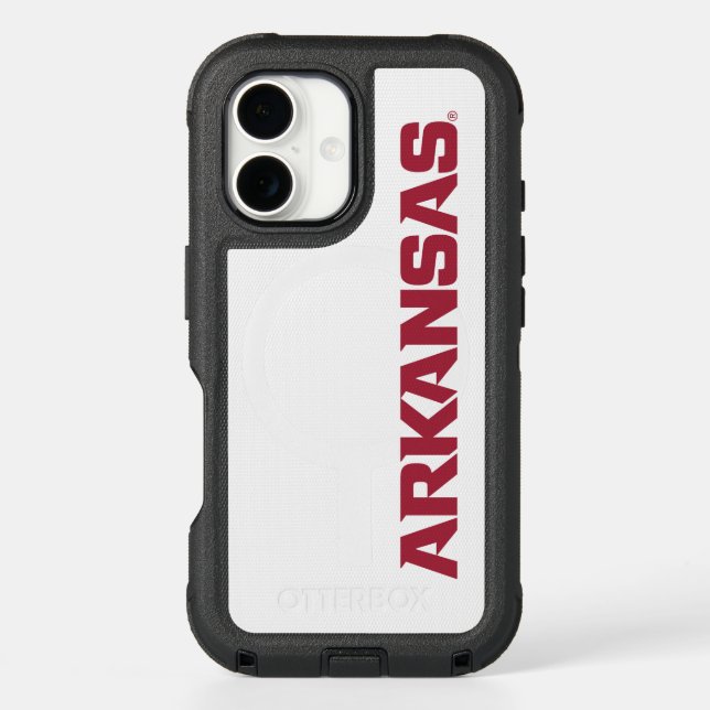 University of Arkansas Wordmark Logo Otterbox iPhone Case (Back)
