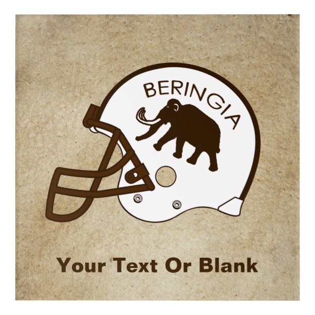 University of Beringia Football Acrylic Print (Front)