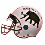 University of Beringia Football Cutout<br><div class="desc">A football helmet bearing the iconic primitive Woolly Mammoth mascot of the mythical University of Beringia, established 20000 BCE, Text reading, "BERINGIA" also appears on the helmet. Beringia is the name given to the Bering land bridge and areas of both Alaska and Siberia which bordered upon it. The Woolly Mammoth...</div>