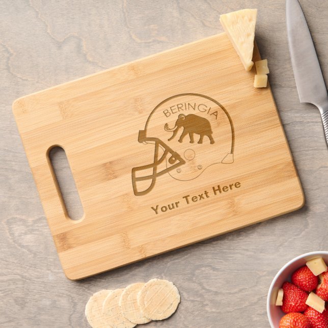 University of Beringia Football Engraved Cutting Board (Cheese)